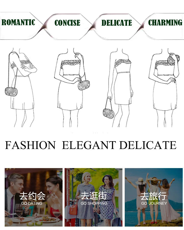 Chain Shoulder Handbags Clutche