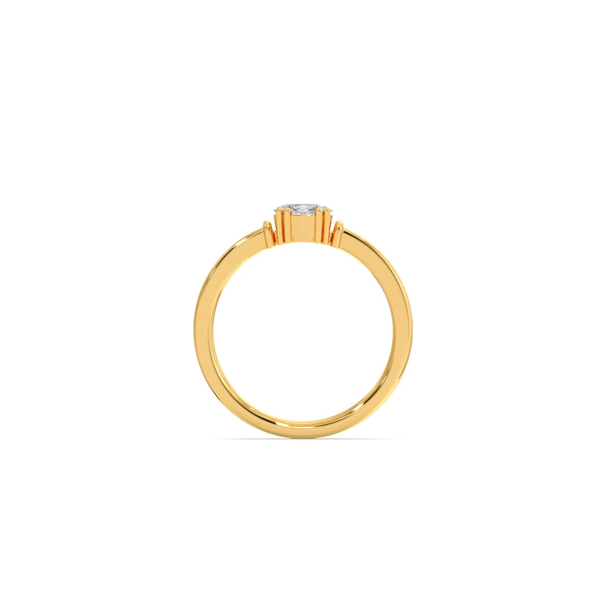 Oval Sparkle Solitaire Ring