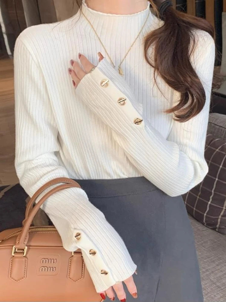 2025 Pullovers Women Autumn Winter Knitted Slim