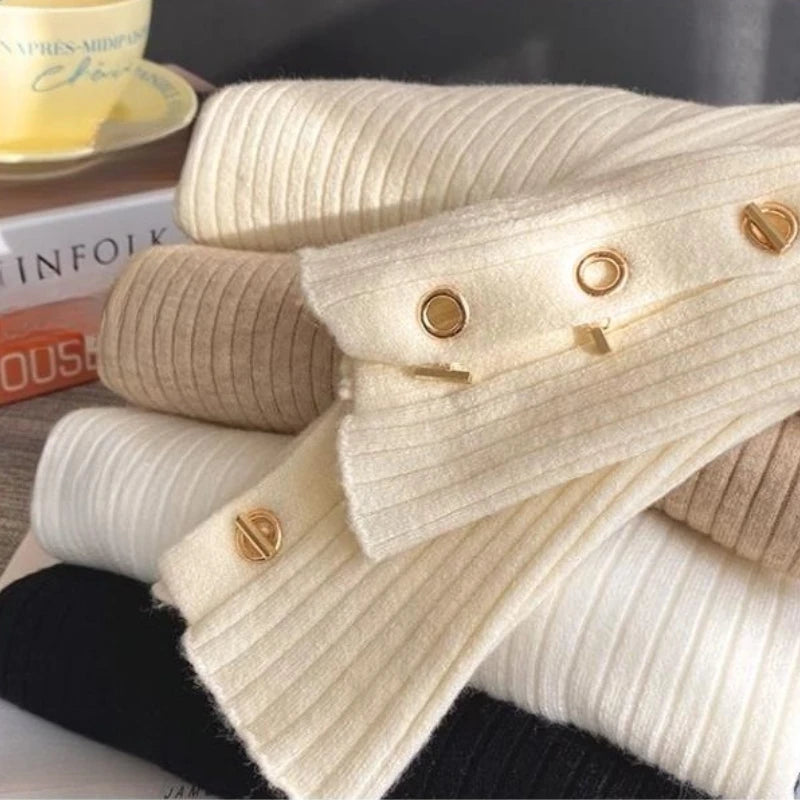 2025 Pullovers Women Autumn Winter Knitted Slim