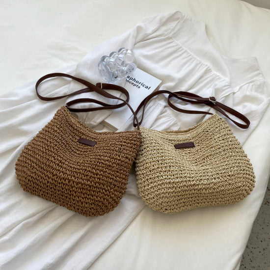 Straw Knitted Crossbody Bag